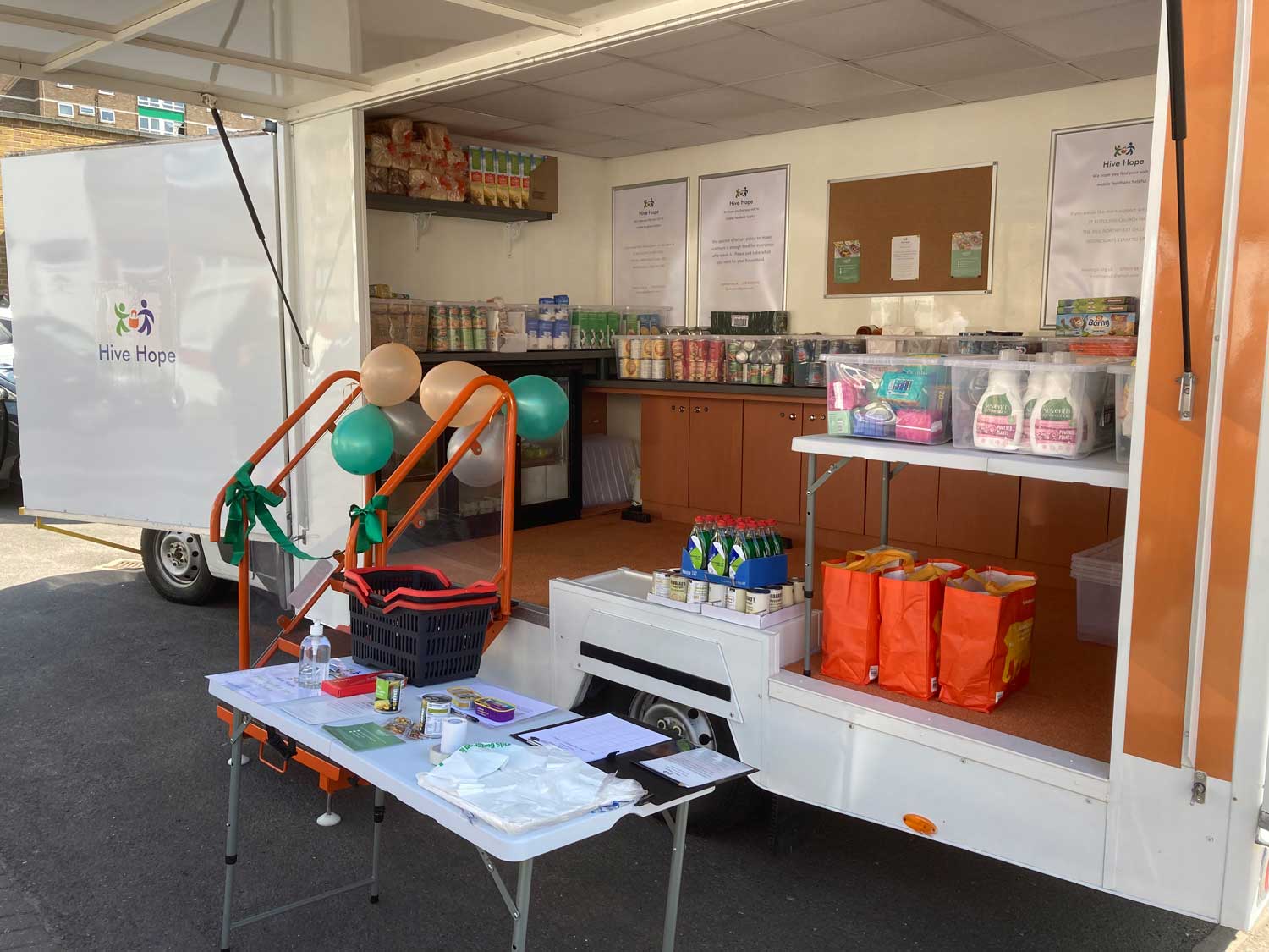 Barry the mobile foodbank serving Northfleet residents